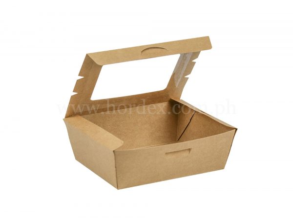 PKW-48/Kraft Paper Mealbox with Window