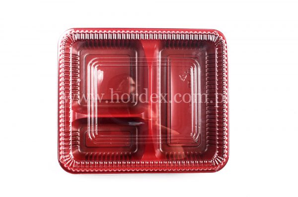 HA 01/Plastic Bento Box 3-Compartment