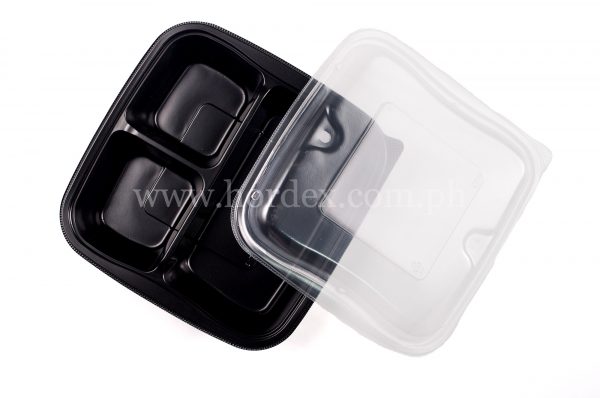 SP 9-3/Plastic Bento Box 3-Compartment